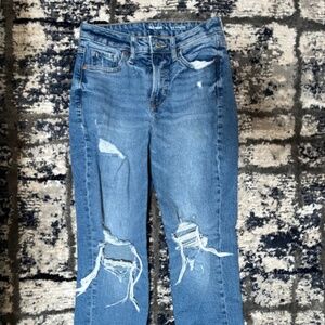 Old Navy jeans, hi-rise O.G. Straight, slim pockets